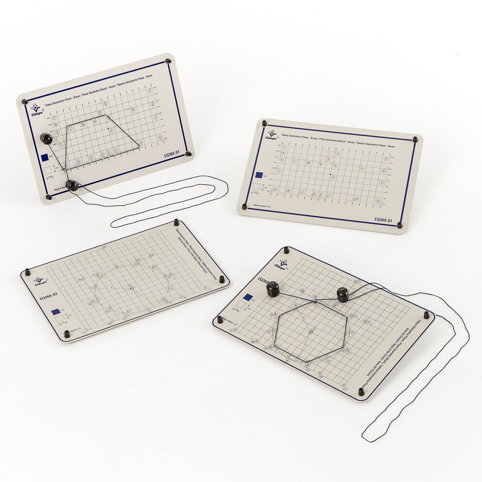 Conjunto de tábuas para polígonos e áreas